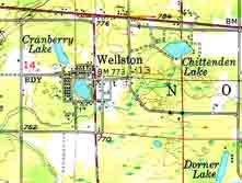 Plate 1. Wellston, Michigan United States Geological Survey Map